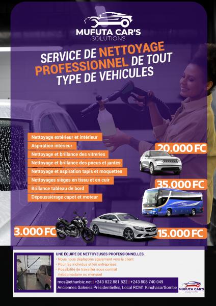 NETTOYAGE VEHICULES